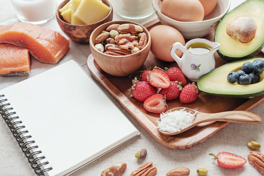 KEO menu of a diet