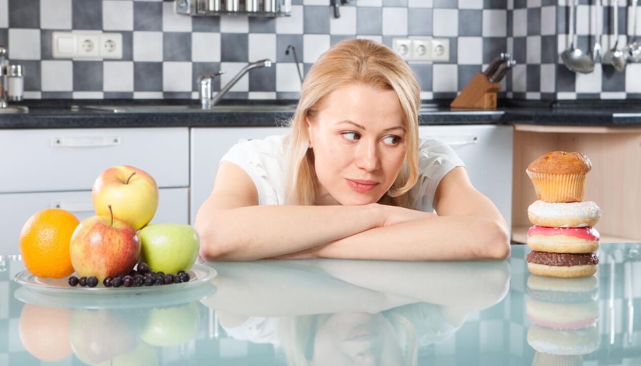 unhealthy and healthy foods