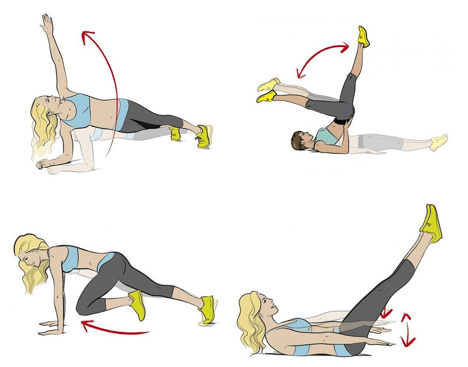 Exercises for weight loss of the abdomen and sides